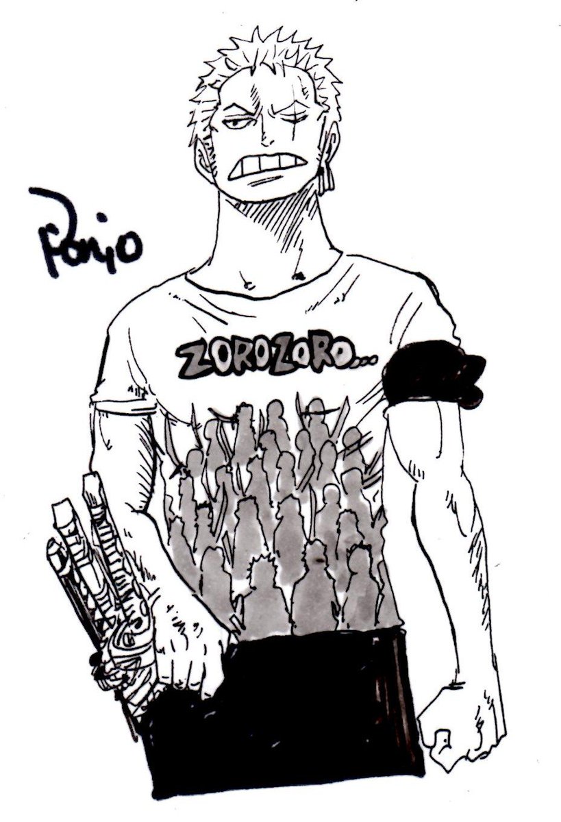 ট ইট র ぽにお Ponio Tシャツデザインを考えよう ゾロがぞろぞろtシャツ まさぞうさん のアイディア Masahiro Simono おしゃれポイント こんな刀持った人たちがぞろぞろ押し寄せてきたらおしっこちびっちゃうね