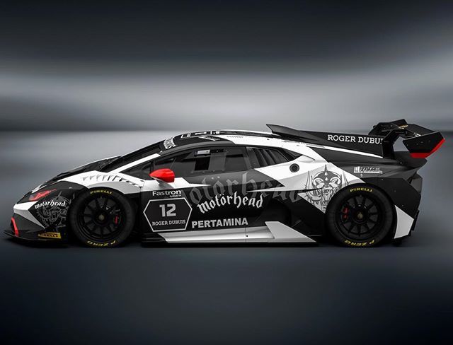 SimonLarsson53's tweet photo. Iām really proud and thrilled to present the livery of the Lamborghini Huracan Super Trofeo Evo with Motƶrhead. Mixing Heavy Metal with the raw performance of the Lamborghini is the perfect match! I hope you all like it! #Lamborghini #Huracan #supertrofe⦠https://t.co/Qmfuzr6URq https://t.co/3Zhif17tw4