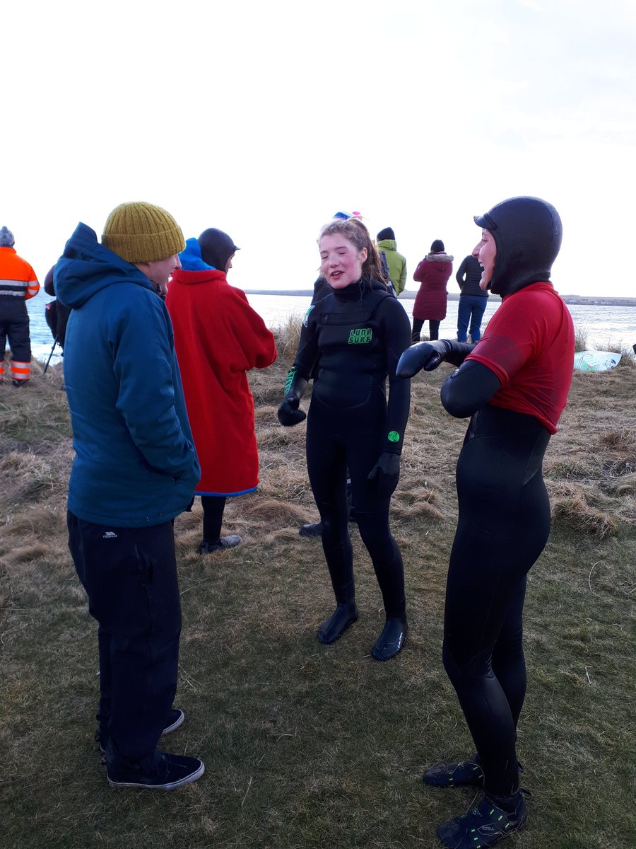 Open Women's Semi Heat 2 in the water with an all Women judging panel #scotchamps2018 #leadingtheway #surf #surfcomp