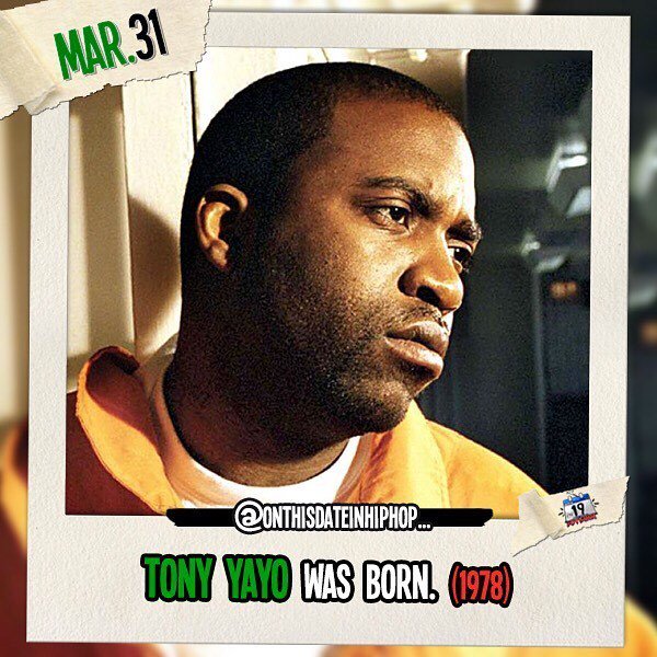 #OnThisDateInHipHop, Marvin @TonyYayo Bernard was born. #TonyYayo would grow up to: (1) carry the weed. 🤷🏾‍♂️ ・・・ Wanna see what else happened on this date in #HipHop? #GoYeezyHere 👉🏾 @OnThisDateInHipHop ift.tt/2pQ719A