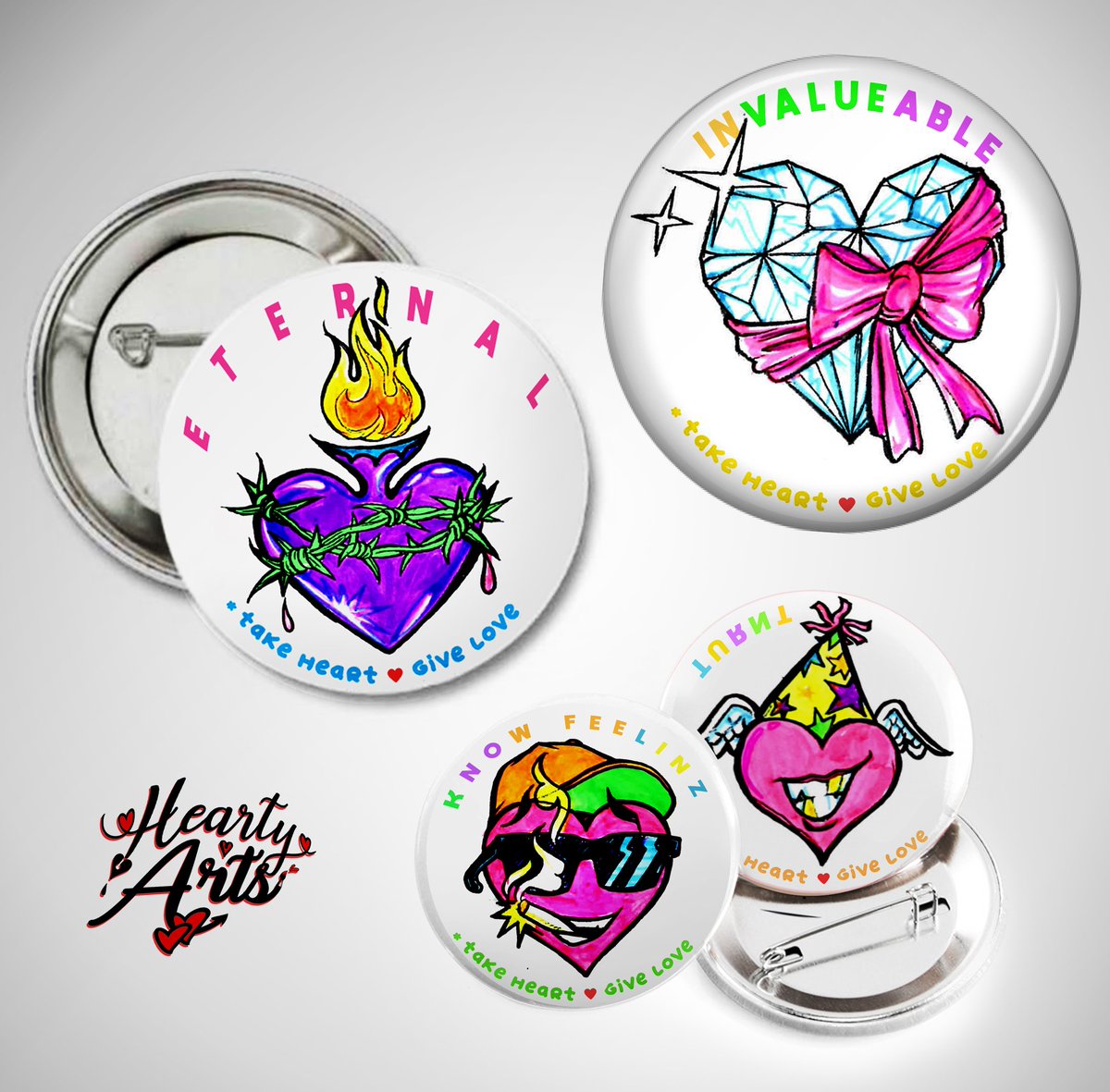 HEARTyArts's tweet photo. ARTS-y-Hearts BUTTONS - BUTTONS - BUTTONS!! https://t.co/4FFiXeV08e