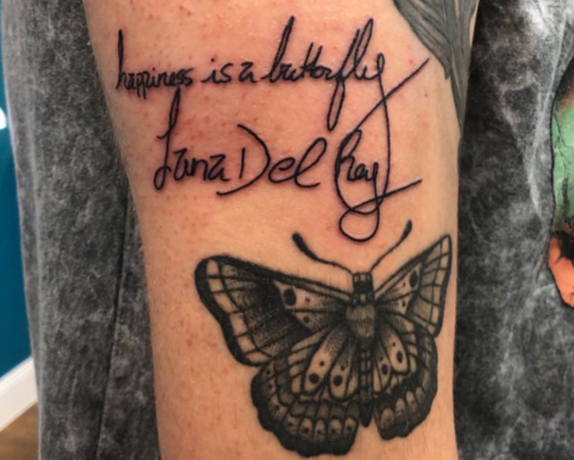 A fan got this tattoo’d a couple hours ago after Lana Del Rey signed their ...