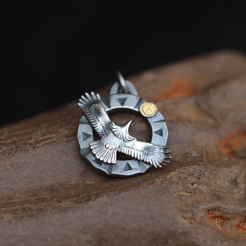 Excited to share the latest addition to my shop: Silver Eagle Pendant | Flying Bird Charm | Gold Eagle Charm | Sterling Silver Eagle Jewelry | Oxidized Silver Pendant |Two Tone Pendant Mens #silvereaglependant  #boho #eaglependant etsy.me/2IjZIi1