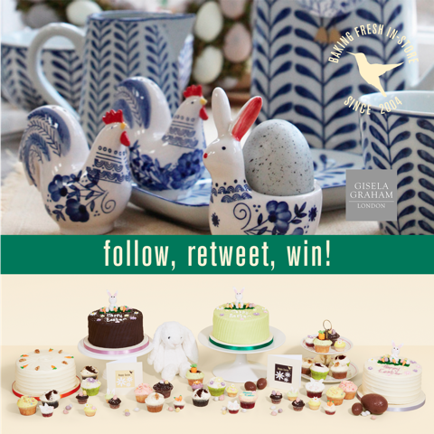 hummingbbakery's tweet photo. * EASTER GIVEAWAY * Follow us and RT and you could #WIN @Gisela_Graham goodies worth over £135 and £50 vouchers to spend at The Hummingbird Bakery! 18+, UK only, ends 02/04/18. For details on how to enter and all the T&amp;Cs visit: https://t.co/qCBh8GHU7B  🐰🥕 #giselagraham https://t.co/6bFrEJl3is