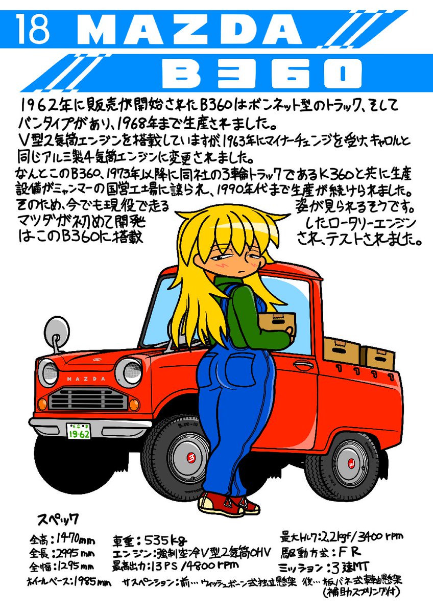 T360 Auf Twitter ついにイラスト本が完成しました ホンダ ダイハツ マツダの360ccの軽自動車をメインにしたフルカラーイラスト解説本です 各メーカー 車の仕組みの解説があり全24台収録 サイズで見やすい お値段1500円です Boothにて販売しております