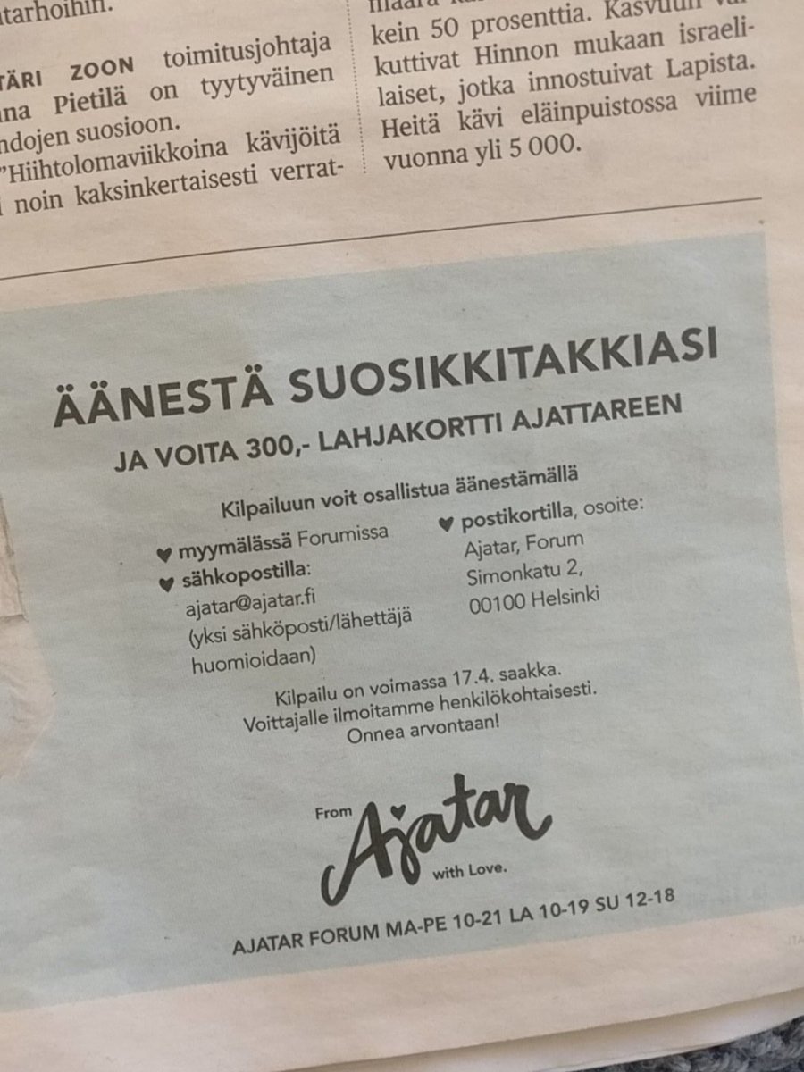 ollilanlaura's tweet photo. Virkistävä kampanja #somefi ajassa, vai mitä olet mieltä? Tekisi mieli lähettää #postikortti ja osallistua, kun kerrankin on jotain muuta kun tykkää, jaa ja kommentoi! #ajatar #markkinointi #printtimedia https://t.co/FoMkMn89sh