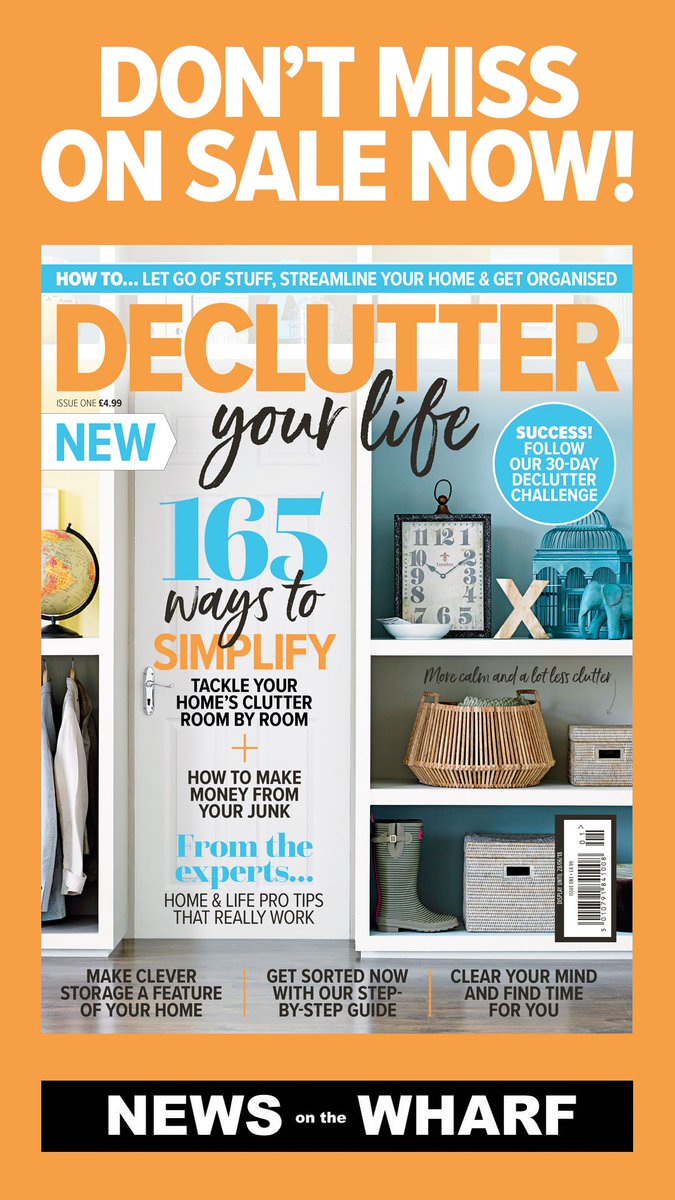 NEWSontheWHARF's tweet photo. Life is sometimes so frantic we get lost in the details.  This new title helps you in reorganising yourself to make your home less chaotic and more relaxing.  Declutter is on sale now! https://t.co/IclWT4VeQm
