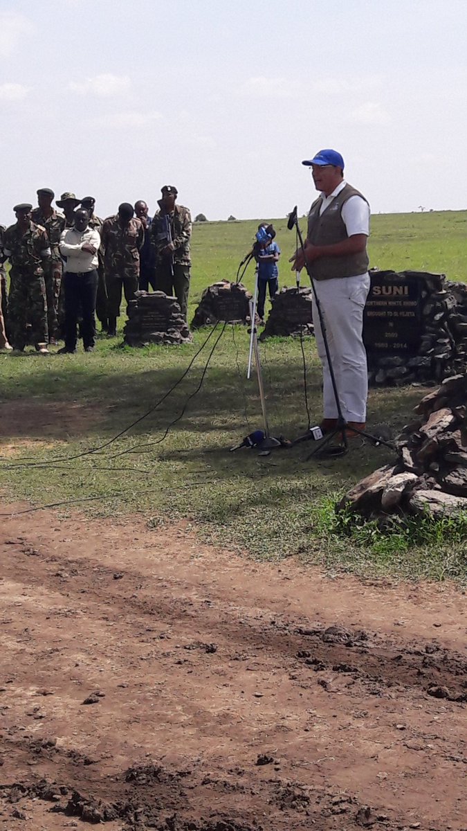 "Many thanks to <a href="/OlPejeta/">Ol Pejeta</a>  for their efforts in trying to save the northern white rhinos from extinction. Government will offer all support to ensure the species does not go extinct," Wildlife and Tourism CS <a href="/tunajibu/">Hon. Najib Balala E.G.H</a> #ATributeToSudan
