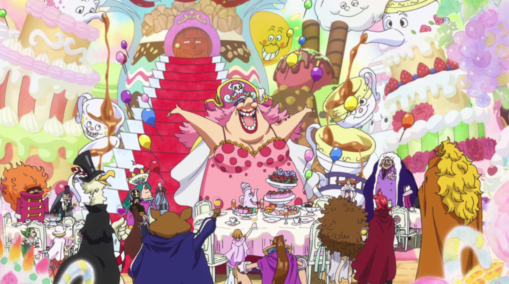 One Piece Com ワンピース 在 Twitter 上 明日4 1 日 朝9時半 アニメ ワンピース 家族集結 開宴 地獄のお茶会 放送 サンジとプリンの結婚式まであとわずか いよいよ地獄のお茶会が幕を開ける 先行カット公開中 T Co Oaijt9afnv Onepiece アニワン
