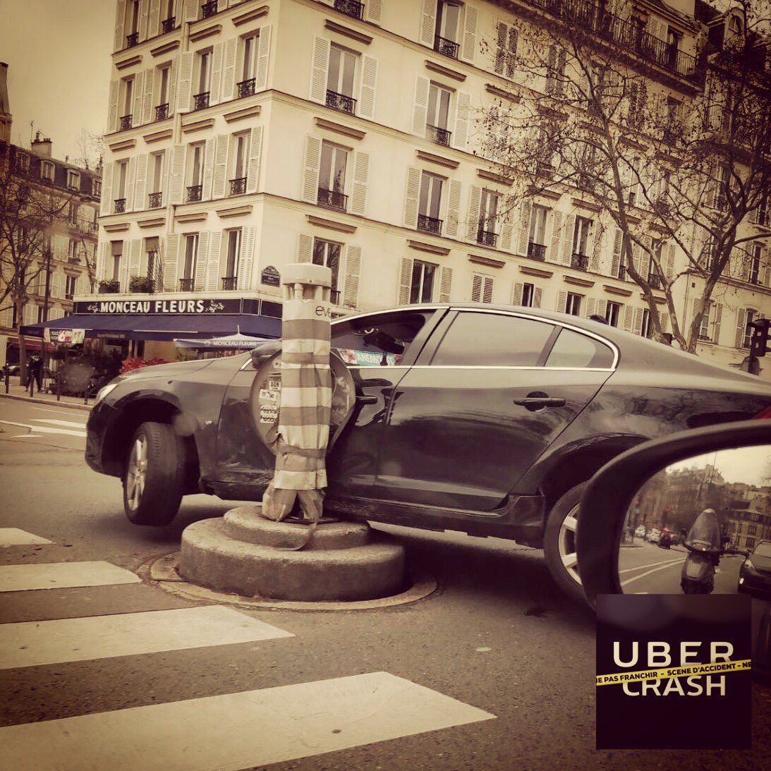 Uber_Crash's tweet photo. Poteau entrant ! #Uber #chauffeurprivé #LeCab #AlloCab #Snapcar #Marcel #Drive #Txfy ? #vtc #ubercrash https://t.co/FO4Hxvx1Hg
