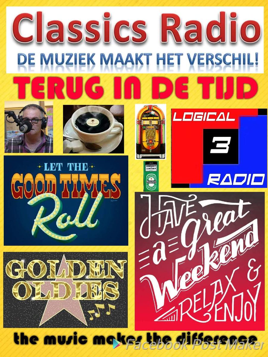 marionkraan70's tweet photo. Guess Who's Back With All Those Great #Classics 👍😉 Tune In @Logical3Radio 🎵🎶 For #FlashBack With @BrinkmanJohan 😍 It's more than music only!!! 🎤🔊Have a #SupperrrSaturday all... https://t.co/FaBrbD0s8r