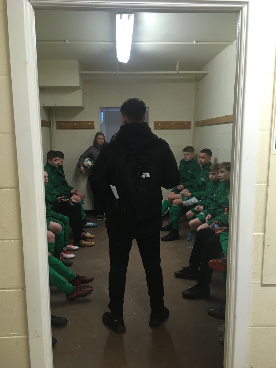 DRETsport's tweet photo. Team chats for the U13s ahead of their first match #ManchesterEasterCup this morning. #CoachWebb #DRETAllStars https://t.co/Knk0TEjK2o