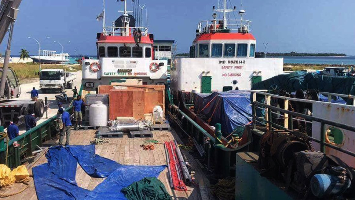 Hussain_Nafiz's tweet image. R.Dhuvaafaru MWSC Bottling Plant delivered to the island #MWSCProjects #OngoingProjects