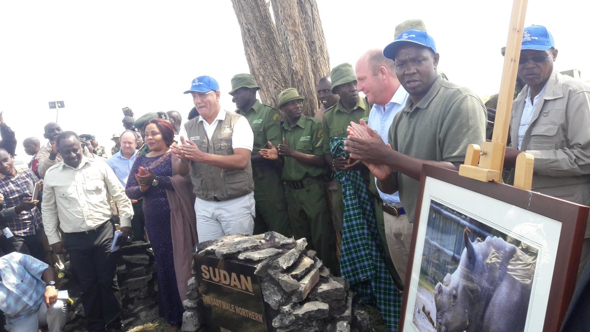 Ol Pejeta (@olpejeta) on Twitter photo The unveiling of Sudan's plaque at the Rhino Memorial by <a href="/tunajibu/">Hon. Najib Balala E.G.H</a>, Gov. Mureithi and Ol Pejeta CEO Richard Vigne.
#ATributeToSudan #RememberingSudan The unveiling of Sudan's plaque at the Rhino Memorial by <a href="/tunajibu/">Hon. Najib Balala E.G.H</a>, Gov. Mureithi and Ol Pejeta CEO Richard Vigne.
#ATributeToSudan #RememberingSudan
