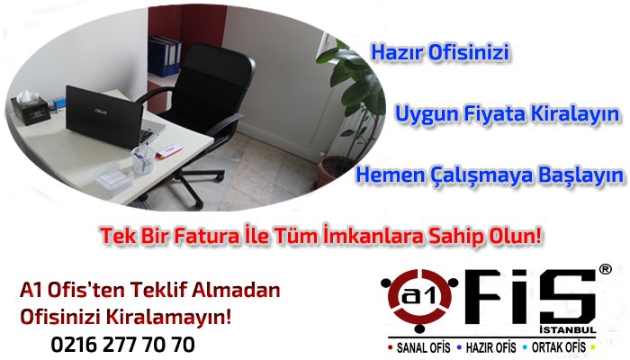 Hazır ofisin en büyük avantajı minimum maliyette kiralanabilmesidir.
Biz de diyoruz ki bizden fiyat teklifi almadan karar vermeyin!
Kaliteli hizmet, uygun fiyat A1 Ofis'te!
a1ofis.com/hizmetlerimiz/…
Tel: 0216 277 70 70