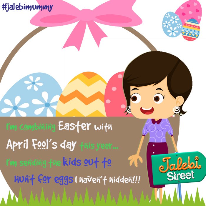 Double the fun for kids this weekend. #JalebiStreet wishes everyone a #HappyEaster and a fun #AprilFoolsday

#jalebimummy #momlife #momhumour #happyeaster2018 #easter2018 #easterbunny #easteregghunt #egghunt #easterweekend #aprilfoolsprank #aprilfools2018 #kidsvideos #kidscartoon