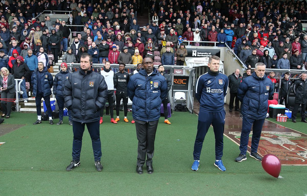 ntfc's tweet image. Tributes held at Sixfields to remember Walter Tull: ntfc.co.uk/news/2018/marc… #Tull100