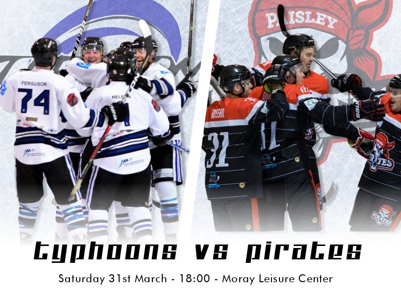 Moray_Typhoons's tweet image. Game Day!!!

SNL Playoffs first leg

Typhoons vs @PaisleyPirates 
Moray Leisure Centre
Face off 18:00

#letsgotyphoons #playofftime