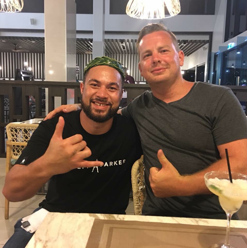 moreporkium's tweet photo. @joeboxerparker #nz is behind you, skybox is booked, brekkie will be on the bbq! Can’t wait, been rooting for you since meeting @TaumeasinaSamoa #JoshuaVParker #samoa #nz #gojoe https://t.co/6LfpyxoJx1