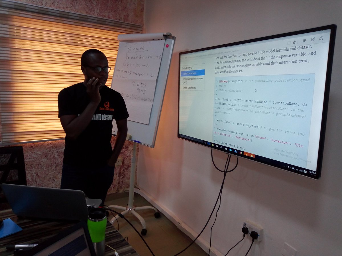 DataLead_Africa's tweet image. Day 3, #R and #SPSS class in Abuja.
#DescriptiveStatistics
#ANOVA
#PCA
#Correlation
#RegressionModeling
@DrArowoloAyoola
@solosvista