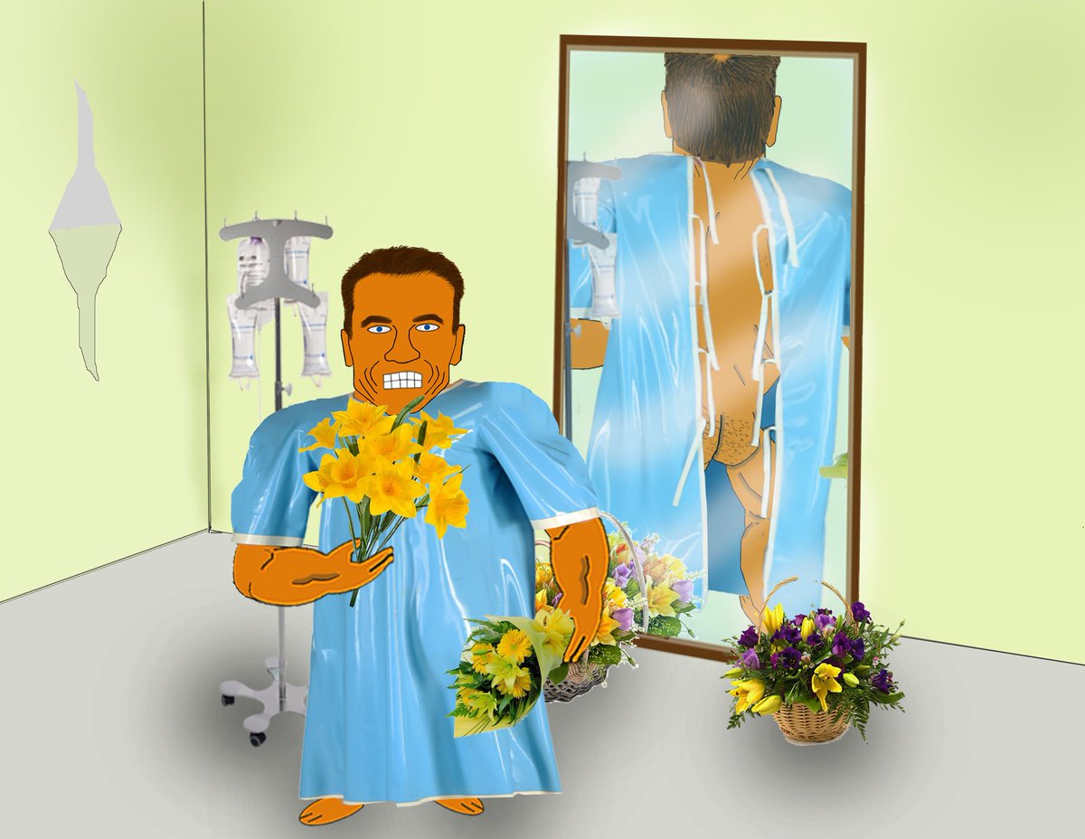 BloggerCapes's tweet image. I'm back! 1st picture of Arnold Schwarzenegger recovering in hospital after heart surgery. 
#cnn #fakenews #media #america #USA #california #arnoldschwarzenegger #breakingnews #Schwarzenegger #imback #currentaffairs #surgery #latestnews #terminator #news #BREAKING @Schwarzenegger