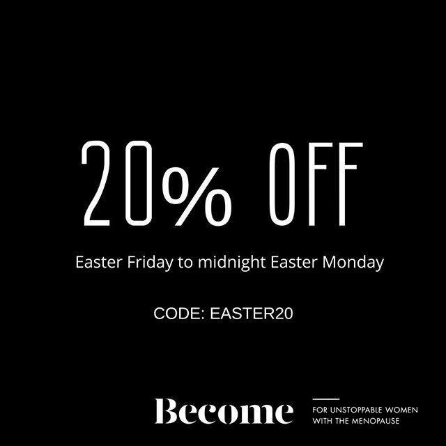 Become_TM's tweet photo. Easter Meno Sale still going STRONG. Shop it cause it's hot - well it's hot, you're hot - you'll probably be less hot once you buy this. We promise. #hotflushmob
#fb #discountcode #discount #menopause #perimenopause #menstruation #womenforwomen #womensh… https://t.co/kPeWmYwjmu https://t.co/NpDhqLRW80