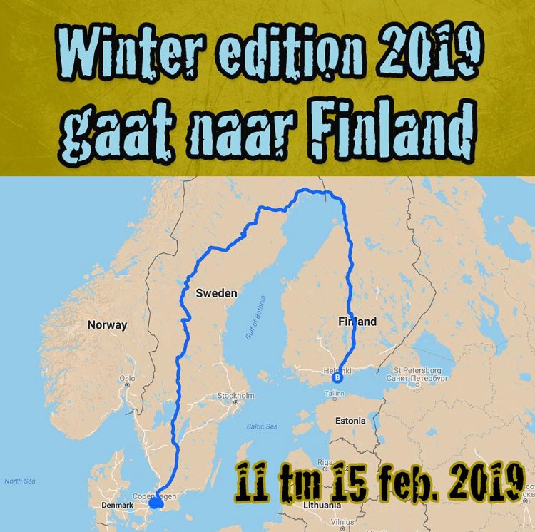De eindbestemming voor de volgende winter editie is bekend. #Finland #carbagerun   #winter2019