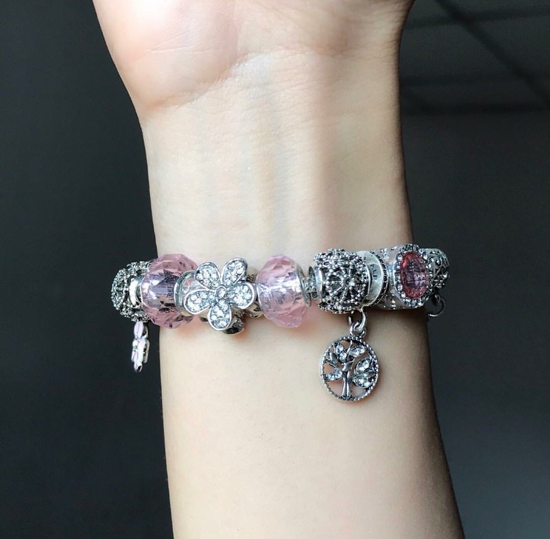 rosmint's tweet photo. 📿💕กำไลสไตล์ Pandora ใส่เที่ยวเล่น สบายๆ ร้อย Charm ให้แน่นมีหลายแบบ สั่งทำได้นะคะ 390 บาททุกเส้นค่ะ มีตามขนาดข้อมือ 15-22 cmค่ะ👑🌸
#PANDORA #HowtoPerfect #jewelry https://t.co/JExdfvkHav