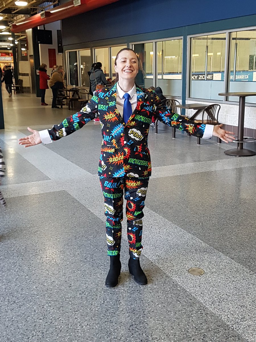 Day 2.....<a href="/CoachsCornerDC/">Don Cherry</a> has some competition #bestdressedcoachinOMHA #shedidntloseabet #shelostthedancebattle
