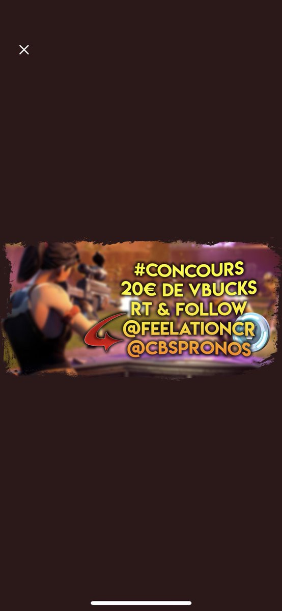 Fee Lation On Twitter Concours 20 De V Bucks Sur - 