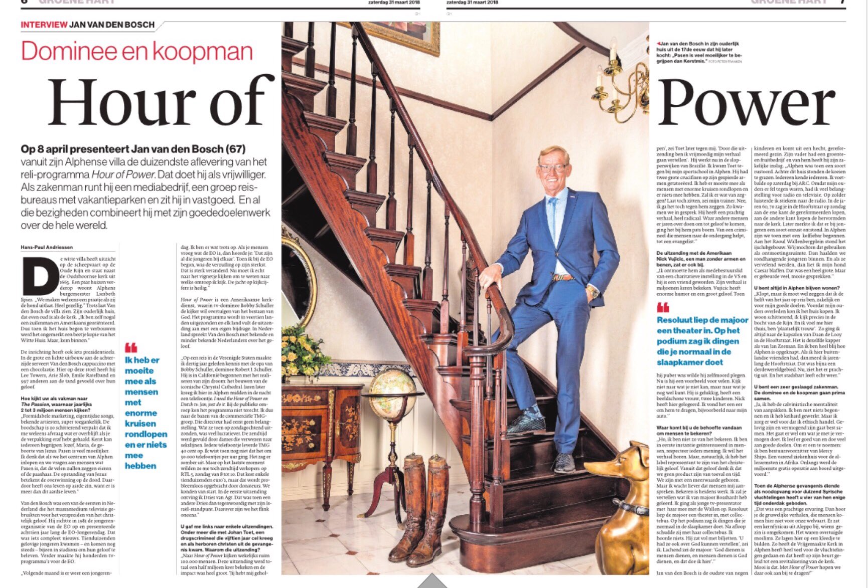 Jan van den Bosch on Twitter: "Vandaag in het Algemeen Dagblad-Groene