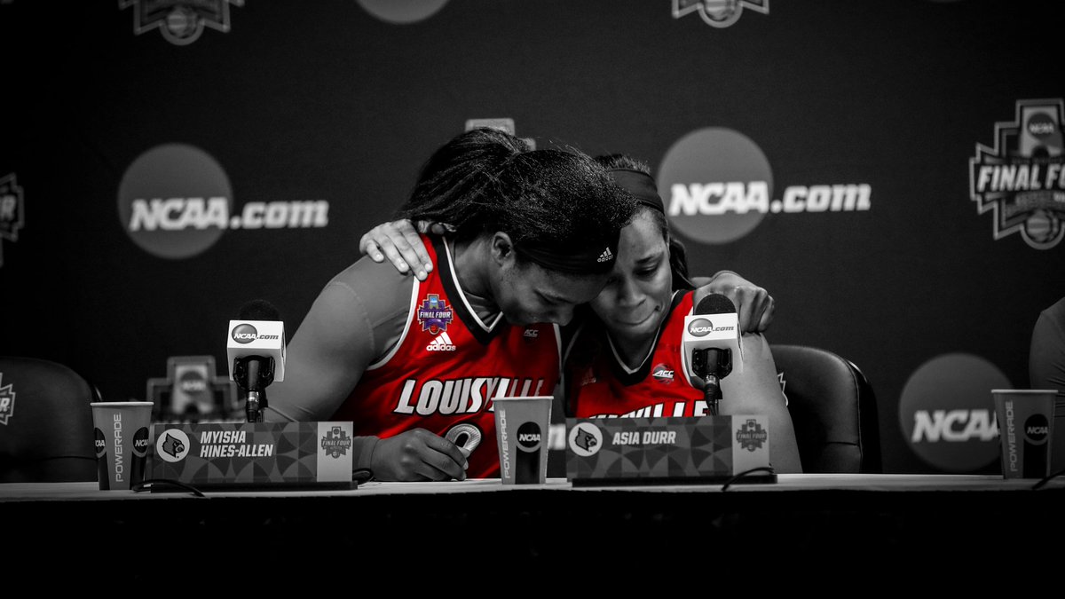 LouisvilleWBB's tweet photo. It’s bigger than basketball… One team. One family. https://t.co/pIRbqa3Eki