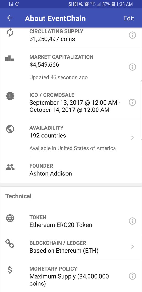 CheddurTeam's tweet image. We added @EventChain_io $EVC to the @CheddurApp! #EventChain is an advanced #decentralized #blockchain network that powers a unique smart contract ticketing system! Use the #Cheddur app to learn about the project, keep an eye on the price, review it, and accept #EVC donations!