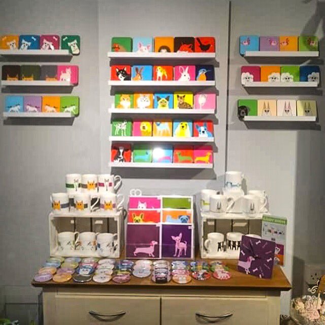 things_quirky's tweet photo. New display #Giddysprite #coasters #SaturdayMotivation #beautifulthings #castlemeadow #Norwich #Norfolk #easter #EasterWeekend #WhiterabbitNorwich #Art #cool #fun #funky #colourful https://t.co/i6VI0PYKnn