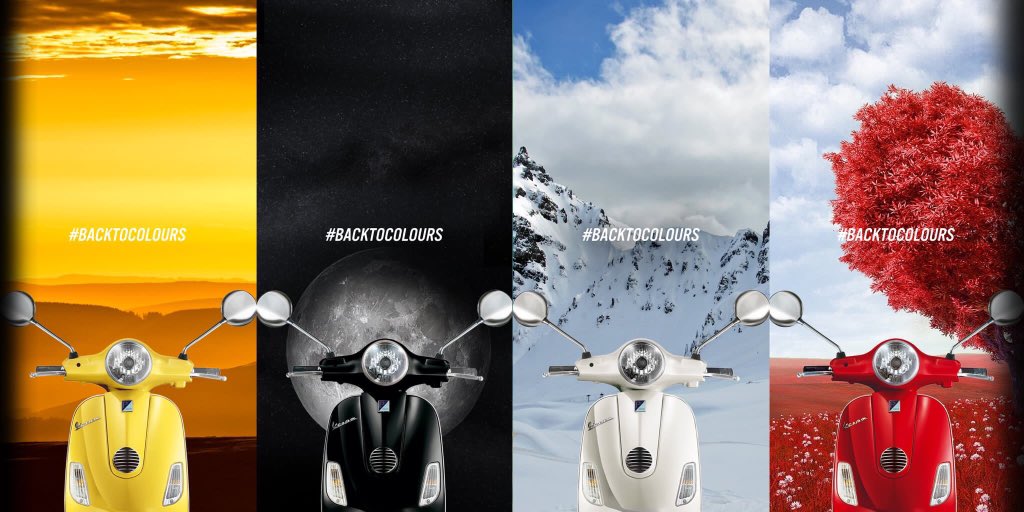 alphaamotors's tweet photo. Whenever nd wherever.. just hop on your Vespa and ride away..
#alphamotors #backtocolors #Backtocolours #Vespaadventure #vespacolour #brightsideoflife https://t.co/W1Yl6RbzuO