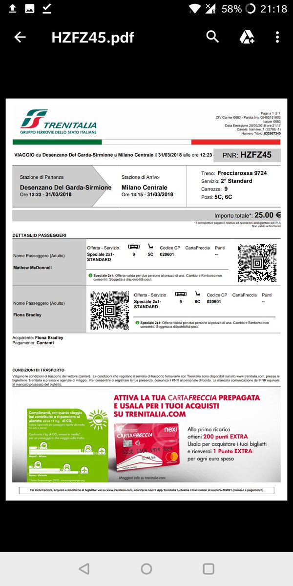 Fee_Oh_Naa's tweet photo. @fsnews_it I was moved from my seat on your train by someone with the same seat number as me. I booked online. How is this possible? Why do you double book seats? Im very annoyed. https://t.co/rs463Oww1v