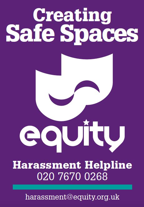 Members: if you experience or see harassment in the workplace, please talk to us - call our helpline on 020 7670 0268 #CreatingSafeSpaces