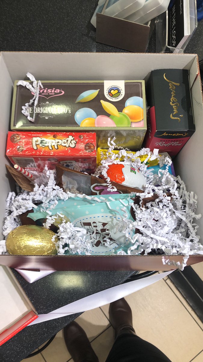Awwww Easter treats for us 😍               #hardwork#kpis#reward#eastertreats#thankyouSLT🎉🎊😎😍🤗