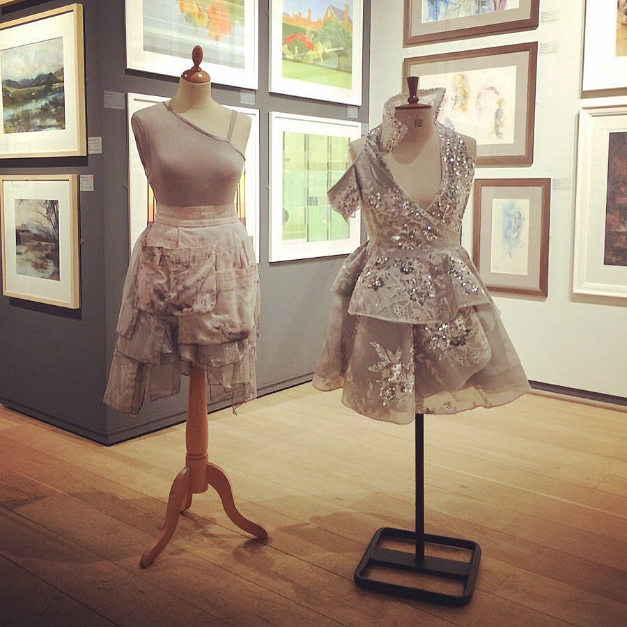 balletcentral's tweet photo. Cinderella's dresses as displayed in London's @mallgalleries Designs by Dante Baylor Cinderella's rags & her wedding dress are worn by #balletcentral dancers in the ballet which is currently on tour #GableLegacy
https://t.co/pUen89gozC https://t.co/IOlVMSKyLP