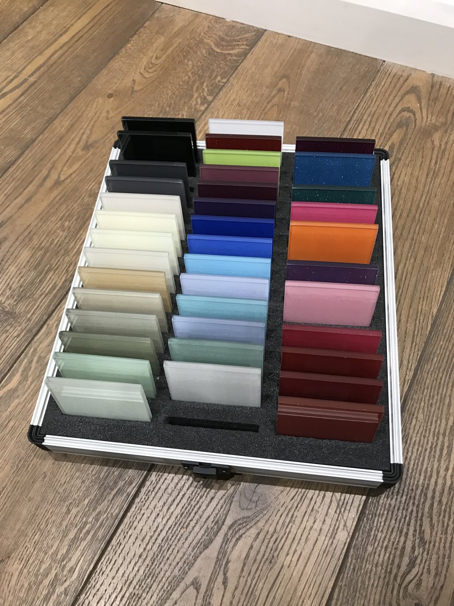DASMarlow's tweet photo. Samples, samples, samples! We have so many splash-back colours you can choose from - contact a member of our team to book your appointment #popofcolour #whatsyourfavourite #marlowshowroom https://t.co/pEXW6ryZrh