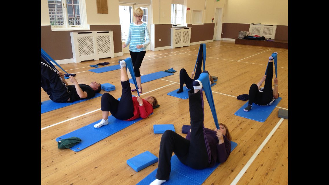 Having a little stretch. #stourportpilates #bewdleypilates #stretchsaturday #flexibility #resistanceband #Pilates