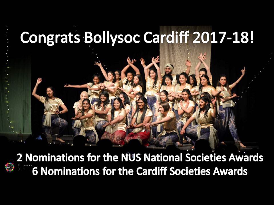 BollysocCardiff's tweet photo. The first Bollywood dance society ever to be shortlisted at the NUS National Society Awards! so proud of our members and committee! Thanks to all who have supported us!💕🏆🎉 #bollywood #bhangra #classical #NUS #nationalsocietiesawards https://t.co/EJUt1vG1j9