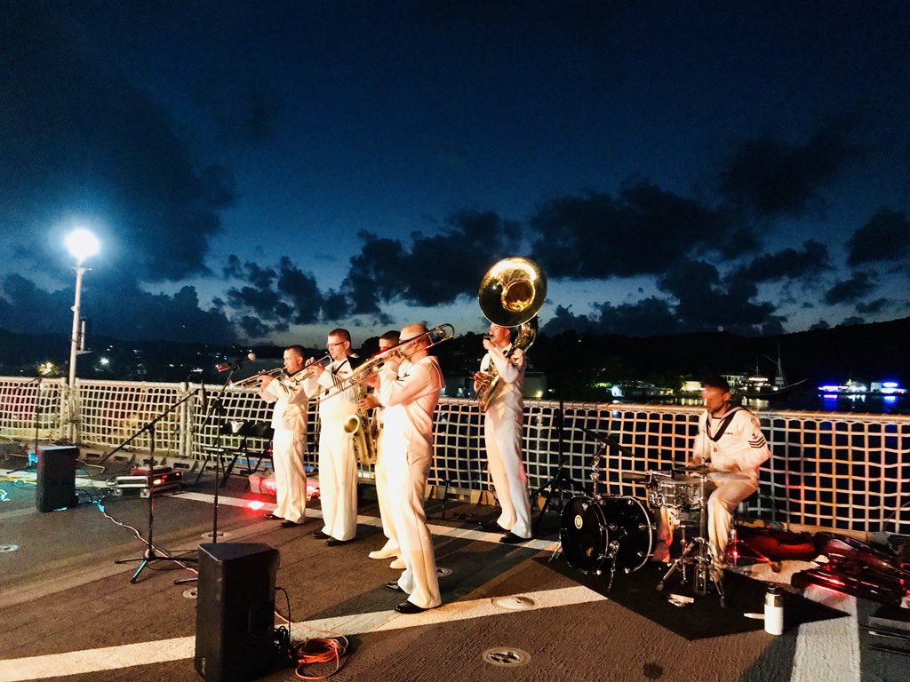 YapStateGovNews's tweet photo. #PacificPartnership 2018 officially comes to a close today in #YapFSM onboard the #USNSBrunswick.
A joint reception serenaded by the ever-popular Navy band concluded what has been two wonderful weeks with @PacificPartner.
Arigatougozaimashita minnasan & Thank you all so much! https://t.co/iMhCkLSfdC