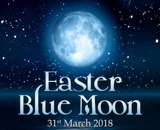 PsychicToday's tweet photo. EASTER BLUE MOON ECLIPSE - 31st MARCH 2018 ๐โค๏ธ๐ฎ๐
It is a brighter moon, the last Blue Moon until Halloween 2020! ๐ It also brings a fair amount of lunar energy. What will it mean for you?
https://t.co/aVpVSAHDBx
#psychictoday #mysticcall #easter #easterweeknd #bluemoon https://t.co/nHFAZg9DDB