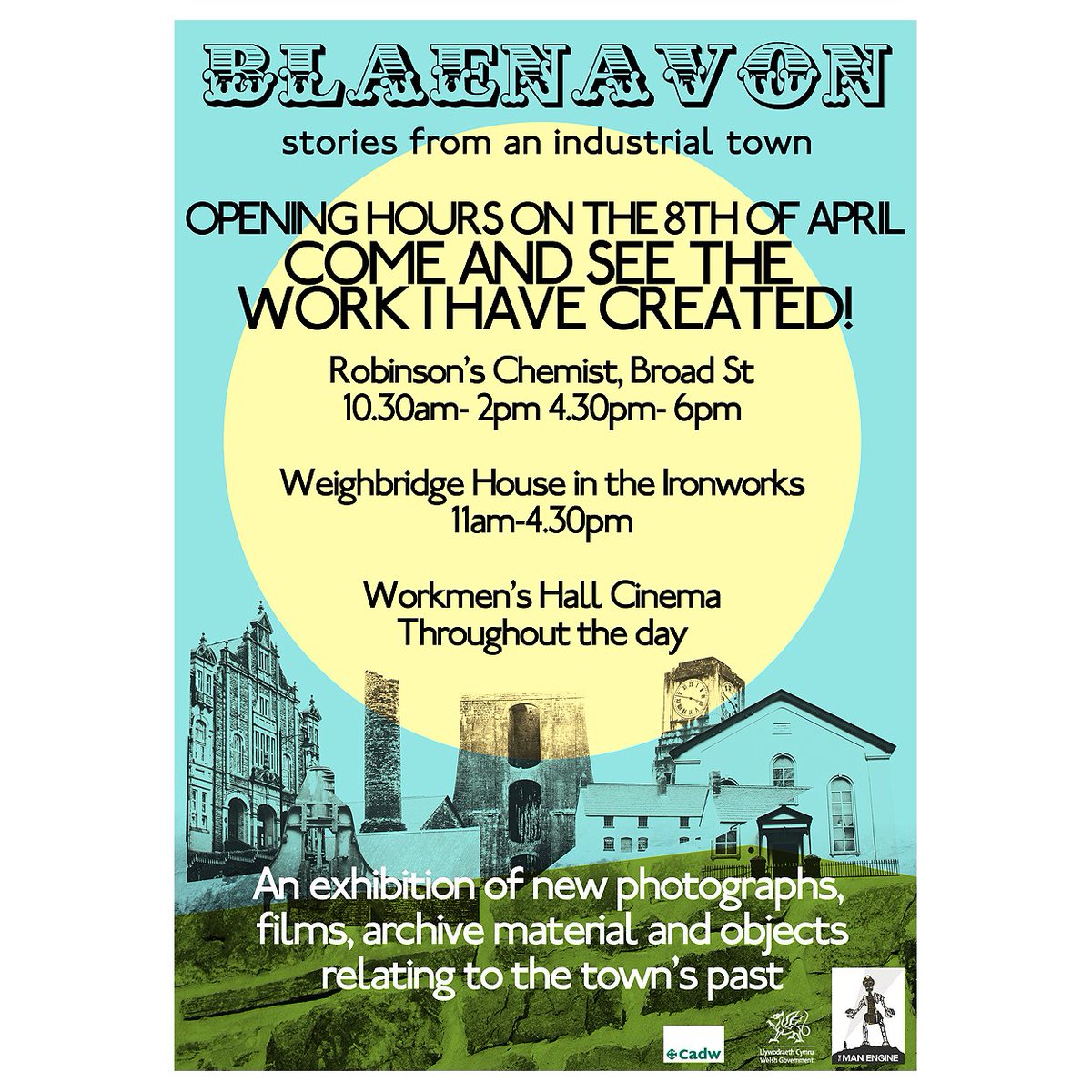 Jon Pountney (@jonpountney1) on Twitter photo Some timings for viewing what I've been working on in Blaenavon! Next Sunday the 8th April, when the <a href="/ManEngineCymru/">Man Engine Cymru</a> visits! <a href="/NotJustCastles/">CadwPublicProgrammes</a> @BlaenavonIron <a href="/VisitBlaenavon/">Visit Blaenavon</a> <a href="/BigPitMuseum/">Big Pit Coal Museum</a> <a href="/LoveTheValleys/">Valleys Regional Park</a> <a href="/visitwales/">Visit Wales 🏴</a> please RT folks!! #ManEngineCymru Some timings for viewing what I've been working on in Blaenavon! Next Sunday the 8th April, when the <a href="/ManEngineCymru/">Man Engine Cymru</a> visits! <a href="/NotJustCastles/">CadwPublicProgrammes</a> @BlaenavonIron <a href="/VisitBlaenavon/">Visit Blaenavon</a> <a href="/BigPitMuseum/">Big Pit Coal Museum</a> <a href="/LoveTheValleys/">Valleys Regional Park</a> <a href="/visitwales/">Visit Wales 🏴</a> please RT folks!! #ManEngineCymru