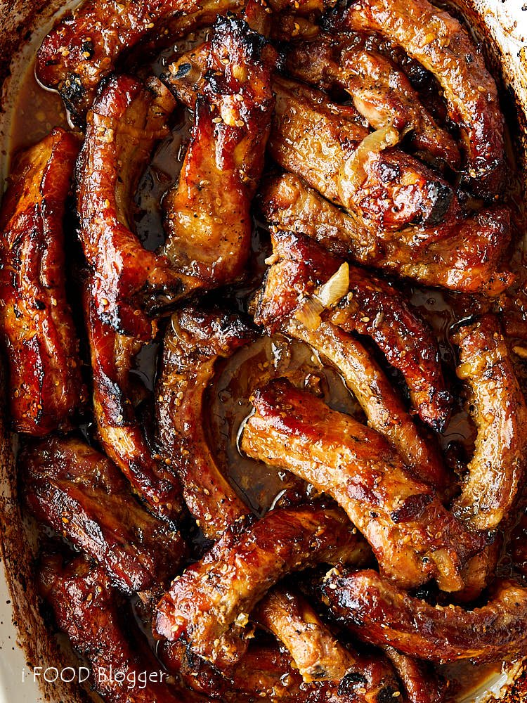 cravingtasty's tweet photo. Baby back #ribs, covered in honey-garlic-sesame glaze, slowly roasted in oven for hours until a beautiful dark amber color and fall-off-the-bone tenderness is achieved. #recipes #recipe #Foodies #comfortfood #yum  #pork #recipes #dinnertime https://t.co/7qK6MysyxY https://t.co/zsIT3ovHA7