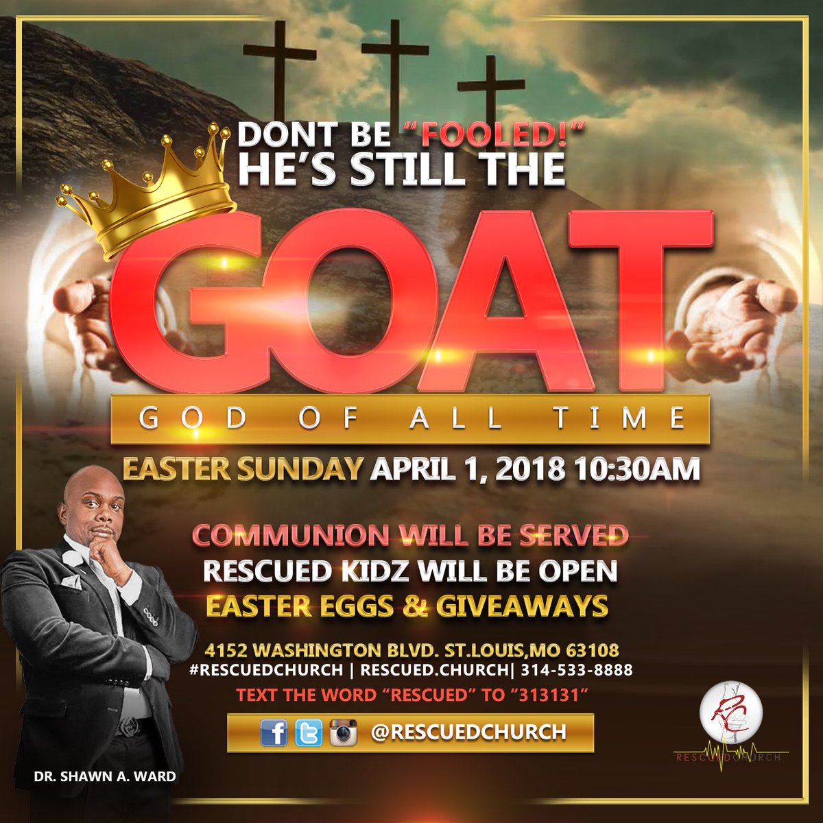 Join us Easter Sunday we have a seat for you.