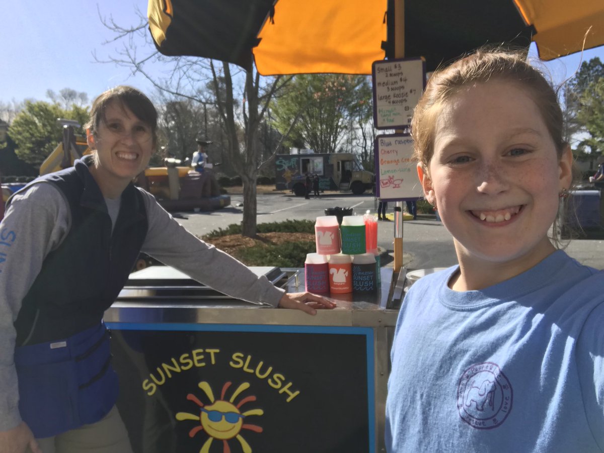 sunsetslushrdu's tweet photo. Come see us at Richland Creek Community Church’s Easter Block Party from 10:00-1:00 #sunsetslush #rdu #familyfun https://t.co/8FN52YNx18