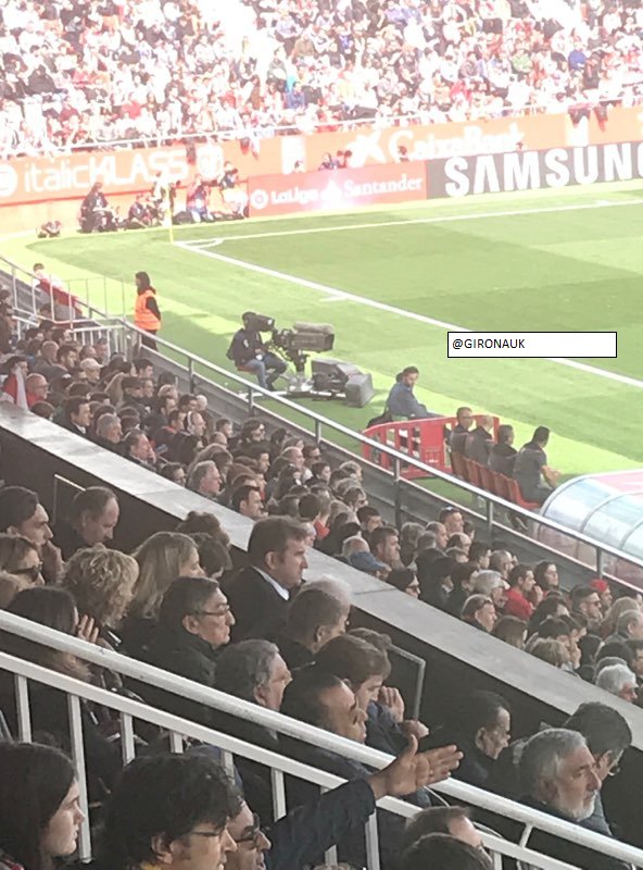 GironaUK's tweet photo. ⏱ 63': Girona 1-0 Levante

🧐 Manchester City chief executive Ferran Soriano is HERE catching his watchful eye over the #MCFC stars at #GironaFC. He'll certainly be impressed with Pablo Maffeo.

#️⃣ #GironaLevante #GironaFC https://t.co/ZDcdeUwRAs