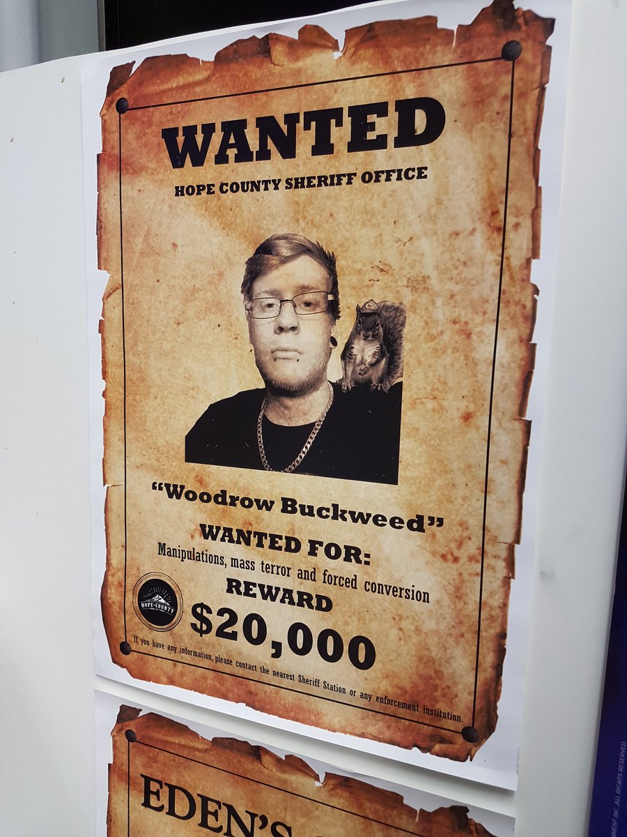 MechanicalR's tweet photo. SPOTTED @GAMEBasing Woodrow Buckweed is out on the loose again! To be in with a chance to win a PS4 Pro and #FarCry5 Gold Edition, take a selfie with him in store and include the hashtags
#OutpostClaimed #OverThrowEdensGate
@UbisoftUK @GAMEdigital https://t.co/iS30Kd3LuA